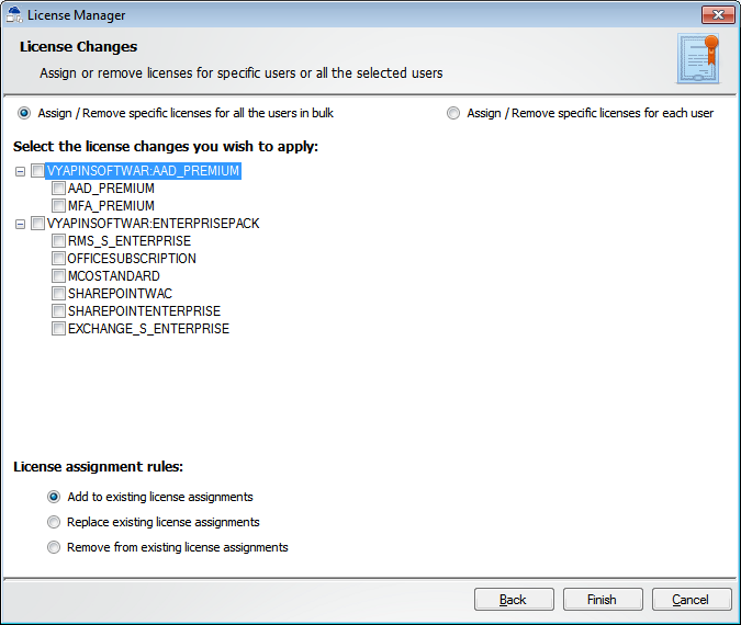 Office 365 License Manager